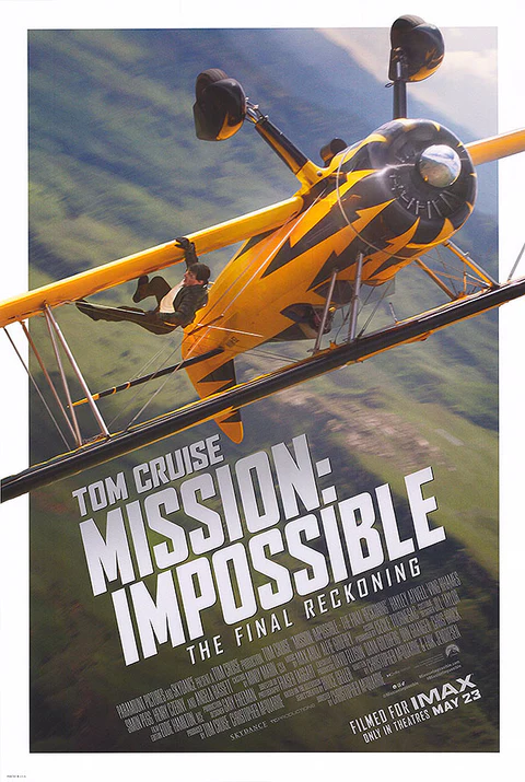 Das Kinoplakat von Mission: Impossible The Final Reckoning