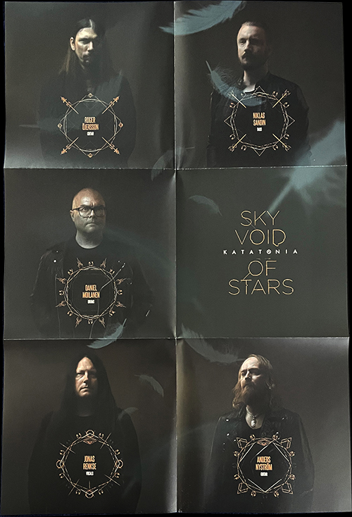 Katatonia hier noch mit Roger &Ouml;jersson (links oben) und Anders Nystr&ouml;m (rechts unten)