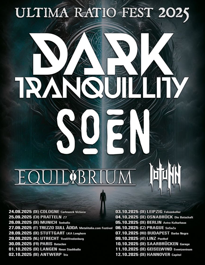 Dark Tranquillity et Soen en tourn&eacute;e 2025