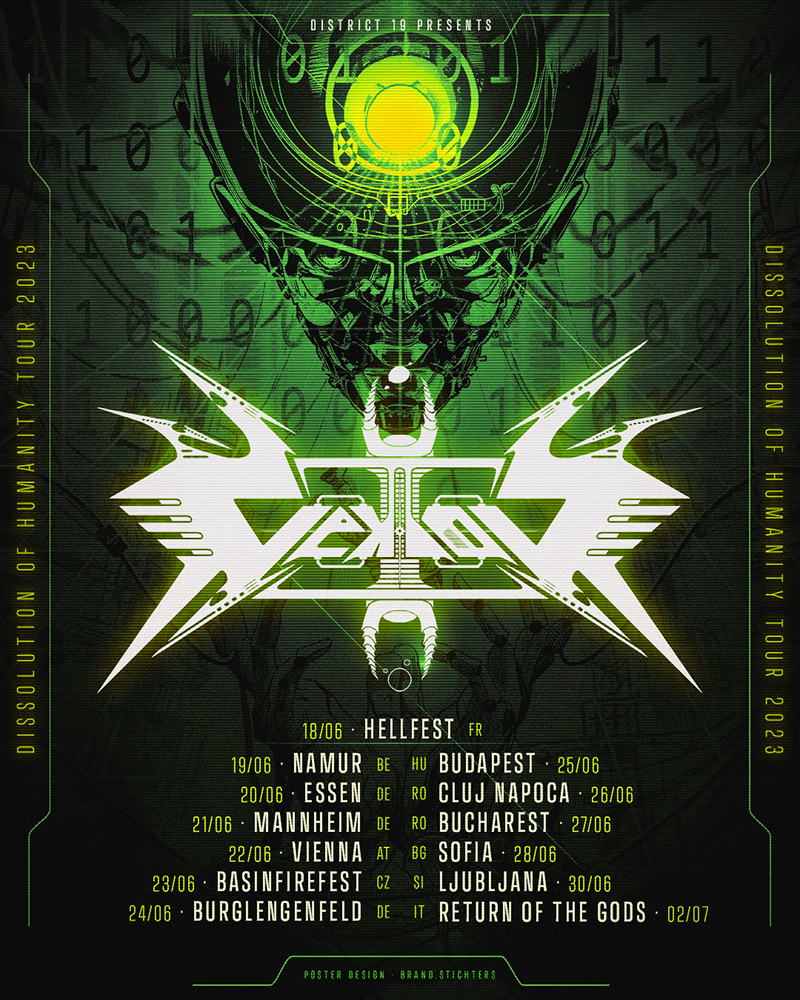 Vektor starteten auf ihrer Tour 2023 durch Europa auf dem Hellfest in Clisson