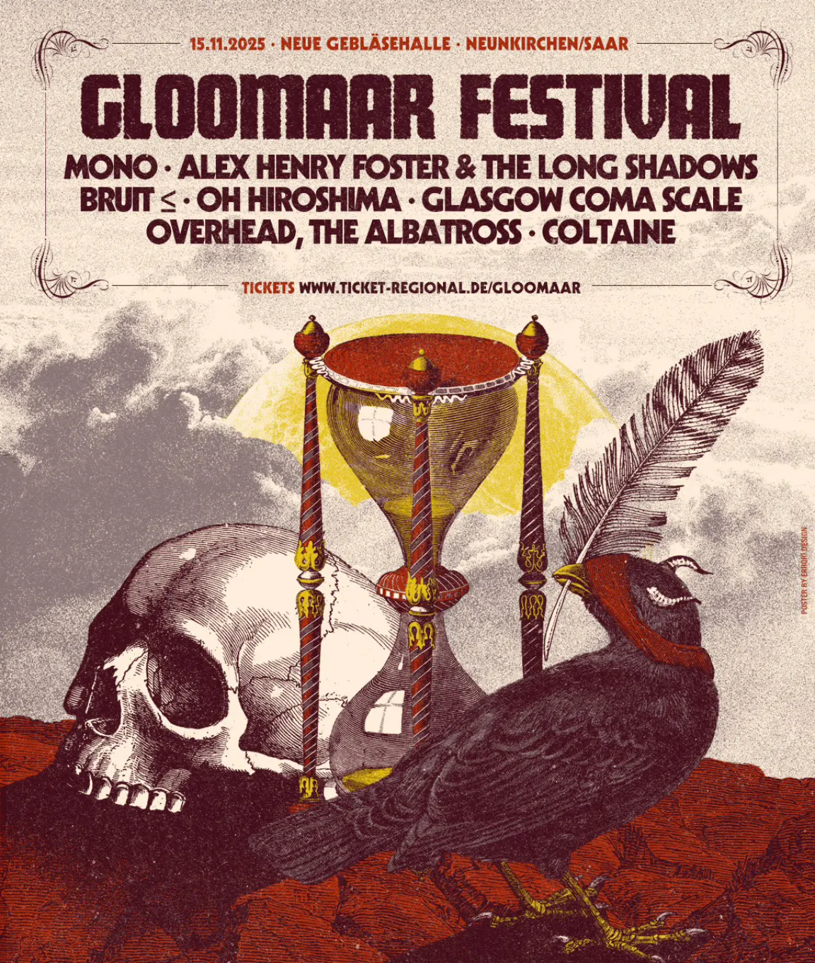Das Gloomaar Festival 2025 mit Coltaine, Mono, Alex Henry Foster, Bruit≤, Oh Hiroshima, Glasgow Coma Scale und Overhead the Albatross