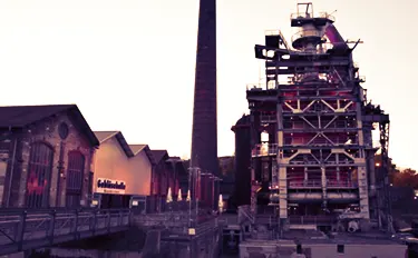 Die Neue Gebl&auml;sehalle an den Hoch&ouml;fen Neunkirchen