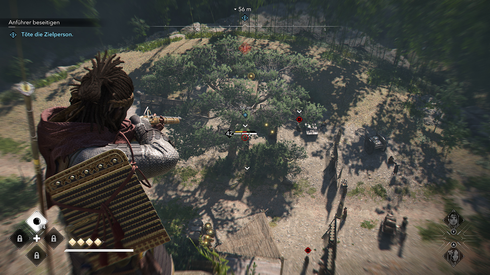 Yasuke der Schwertk&auml;mpfer hier auch mit Arkebuse