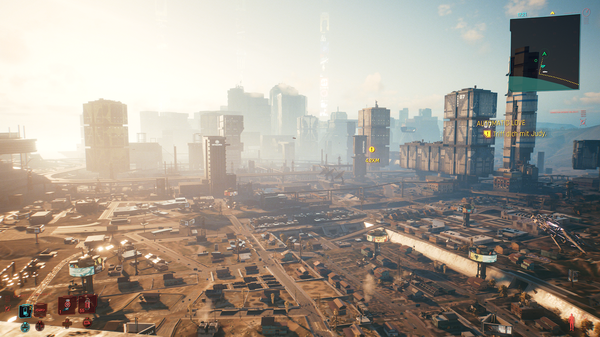 Night City gibt es auch am Tag