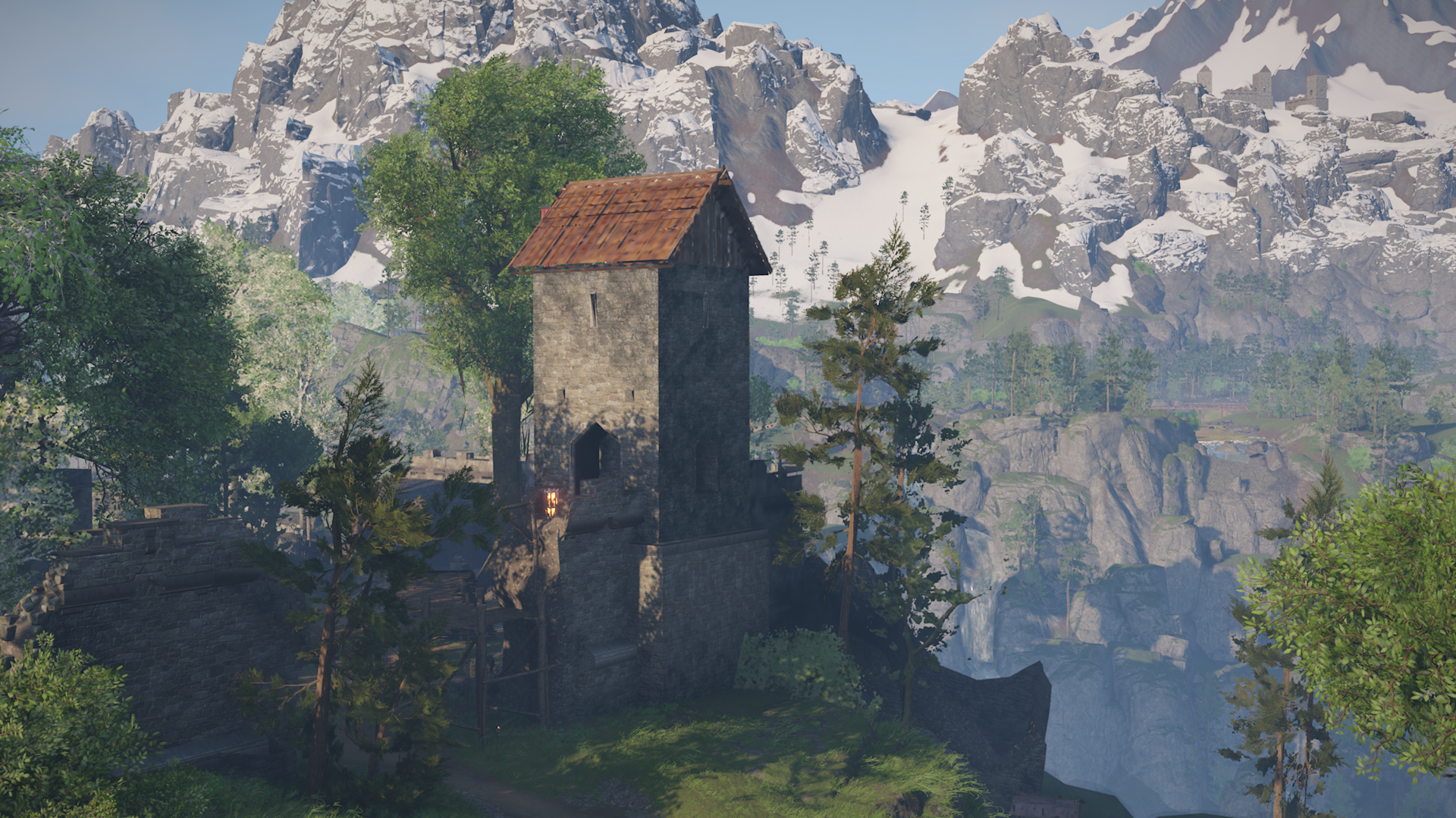 Le bastion est en mauvais &eacute;tat, mais sert de base