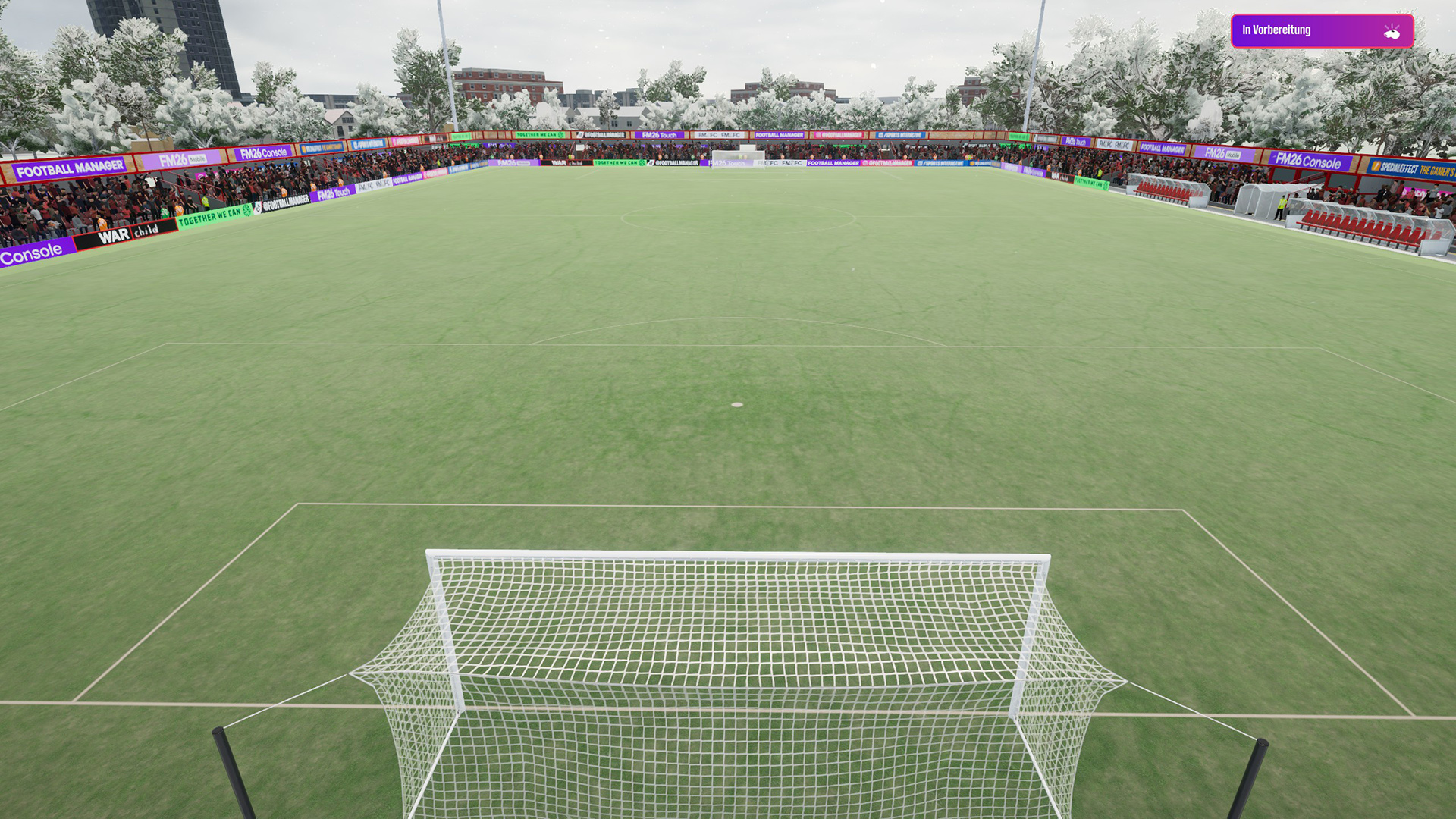 Im Winter wird es manchmal frostig im Stadion
