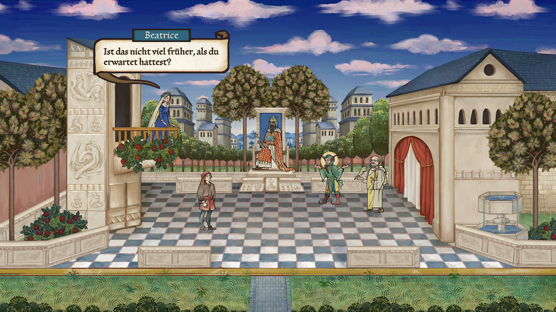 Das gedankliche Refugium dient dem Maler f&uuml;r Planungen.